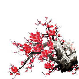 水墨梅花