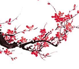 水墨梅花