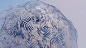 科技感波浪波点背景