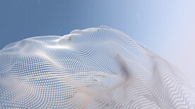 科技感波浪波点背景