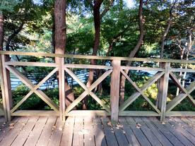 公园绿化栅栏围墙