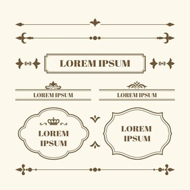 欧式箭头花纹分割线图片