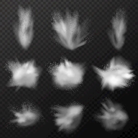 爆炸烟雾粉末图片