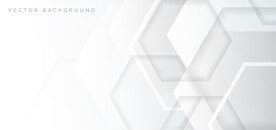 科技六边形白色背景图片