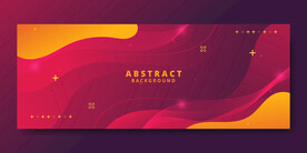 抽象几何线条曲线流体展板背景图