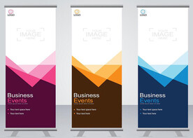 易拉宝模板图片