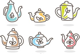 手绘茶壶