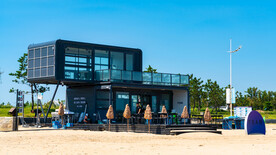 山东威海东浦湾海滩小屋