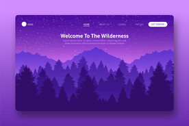 森林海报 平面海报图片