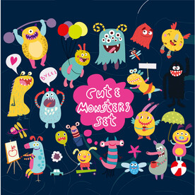 卡通怪物           