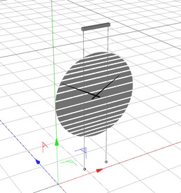  C4D模型 时钟  