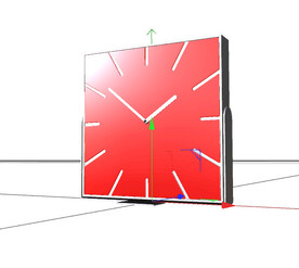 C4D模型 时钟
