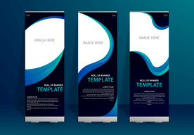 易拉宝模板图片