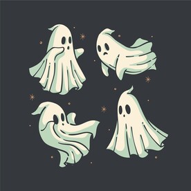 白色动感幽灵图片