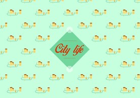 城市无缝背景图片