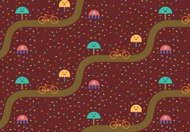 卡通无缝背景图片