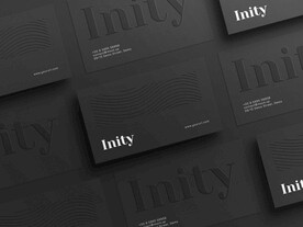 深色高级质感名片样机