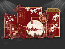 红色婚礼布置