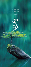 雨水海报  