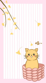 卡通猫咪壁纸图案