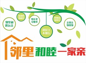 邻里和睦一家亲