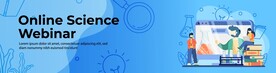 科学实验教育插画banner图