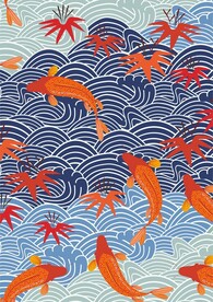 锦鲤海浪