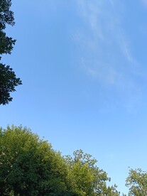 秋天蓝色天空图