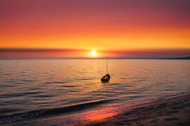 海面夕阳