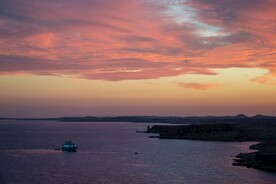 海面夕阳