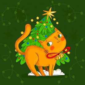 卡通小猫