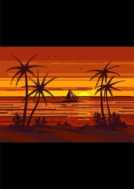 海边落日黄昏