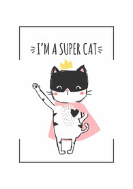可爱超人猫咪