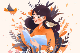 教书老师插画
