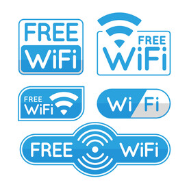 矢量可编辑分层WIFI网络信号