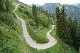 弯曲山路