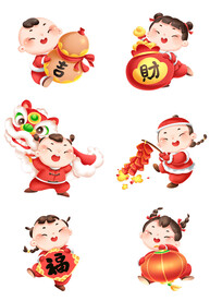 福娃拜年