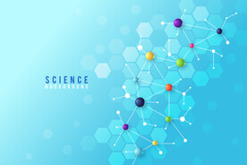 手绘卡通科研展板图片