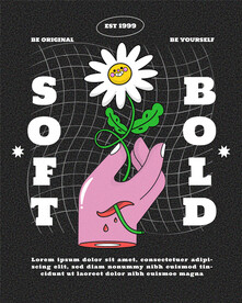 春季手绘花插画海报背景图片