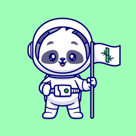 矢量卡通熊猫