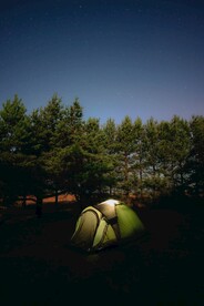 星空下帐篷露营