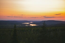 山水彩霞风景