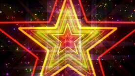 炫彩线条五角星   