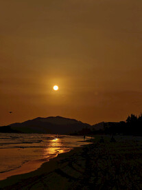 海边夕阳