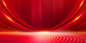 红色背景