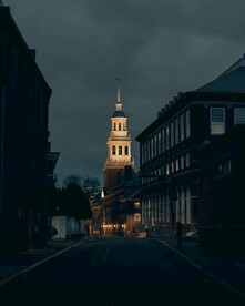 街道建筑夜景