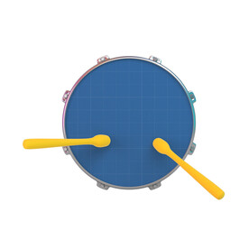 卡通3D军鼓 