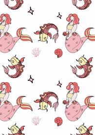 红色系美人鱼 