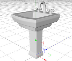 C4D模型 水池 