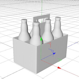 C4D模型 啤酒 